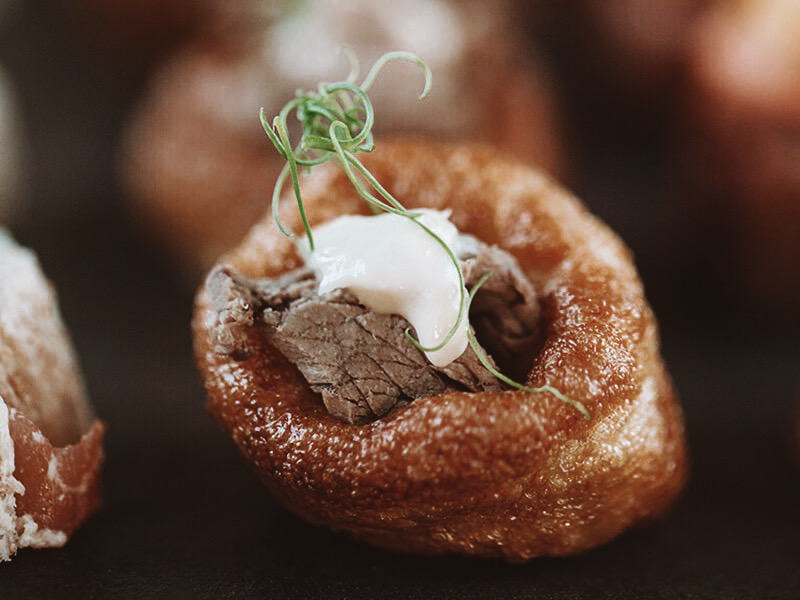 yorkshire pudding canapes