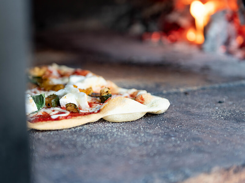 evening food pizza oven