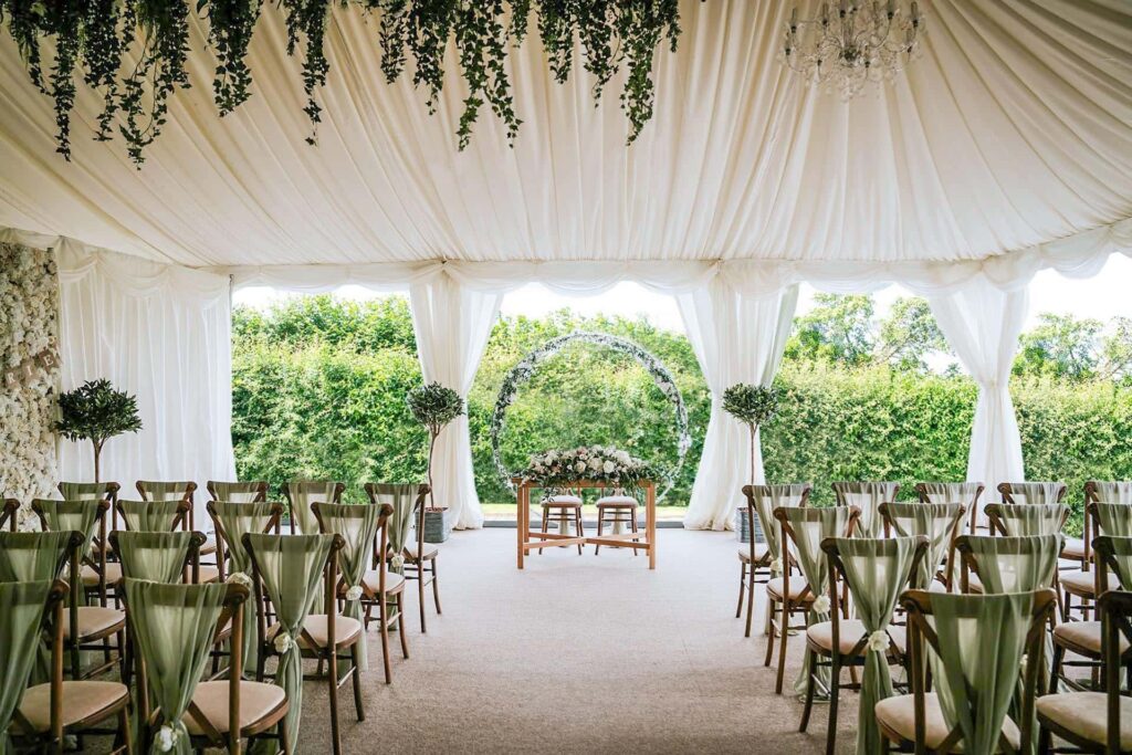 Manor Hill House Marquee ceremony