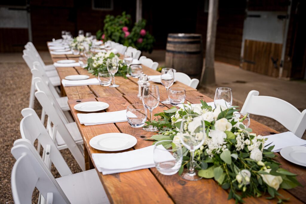 For intimate gatherings, we can offer an outdoor wedding breakfast