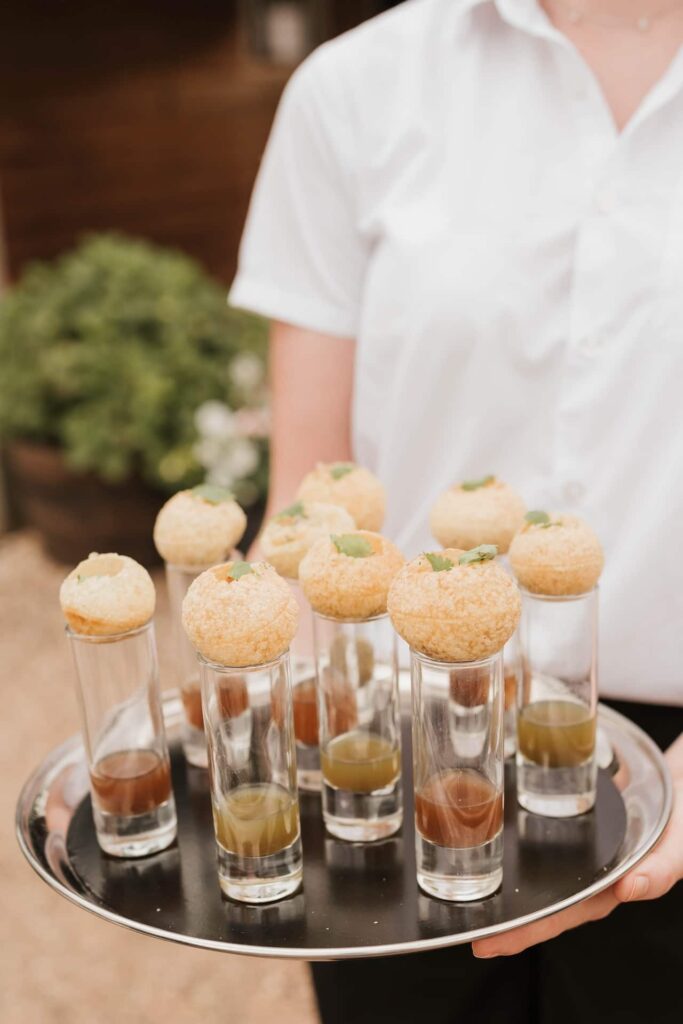 Panipuri canapés