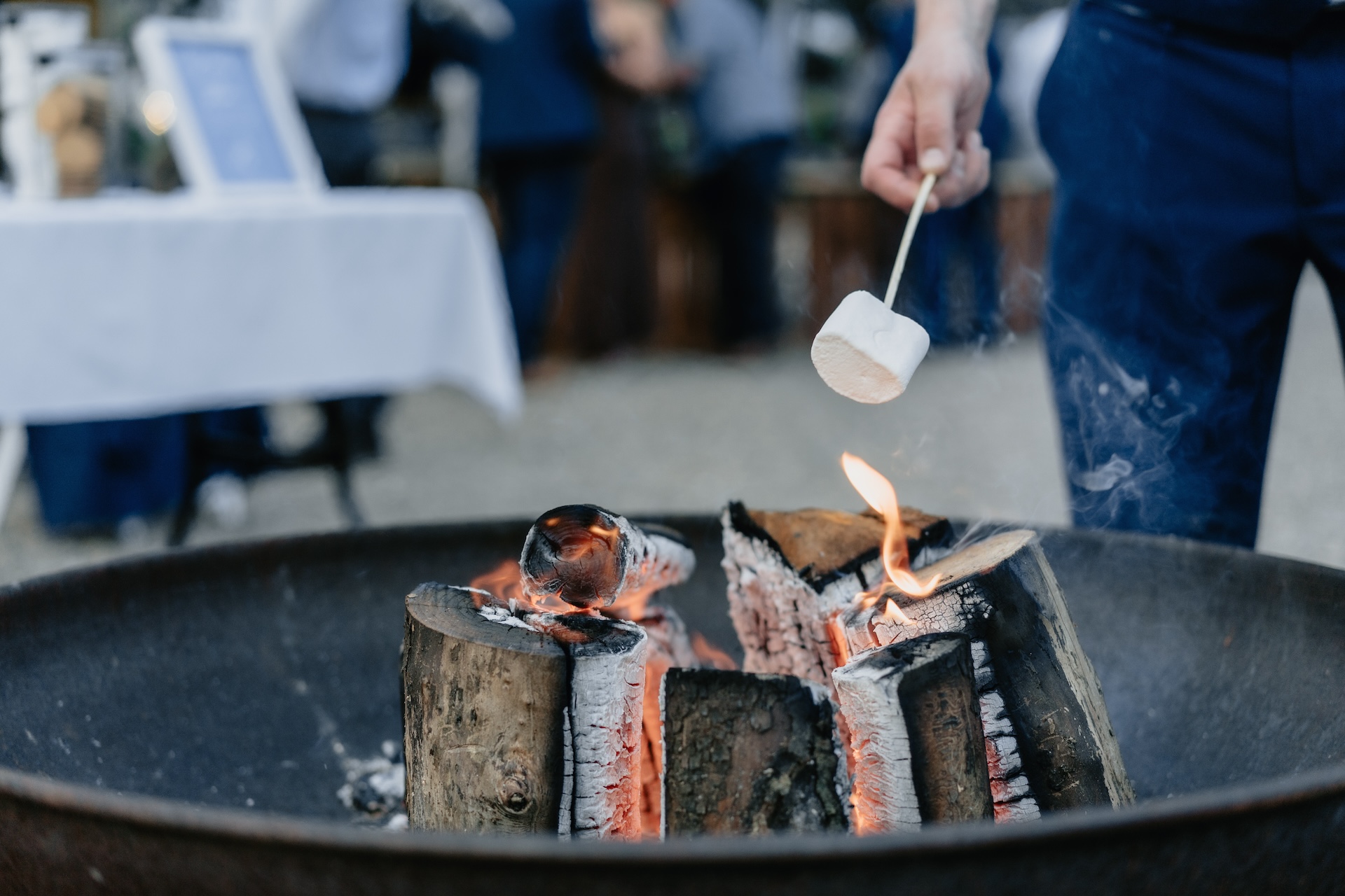 Smores station fire pit