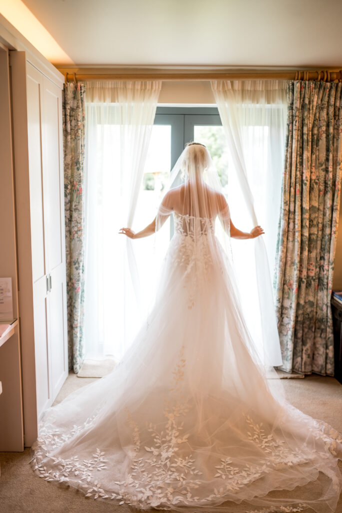 Bride in our honeymoon suite