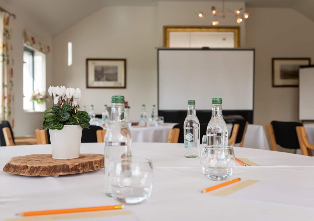 Corporate events and conference set-up at Manor Hill House